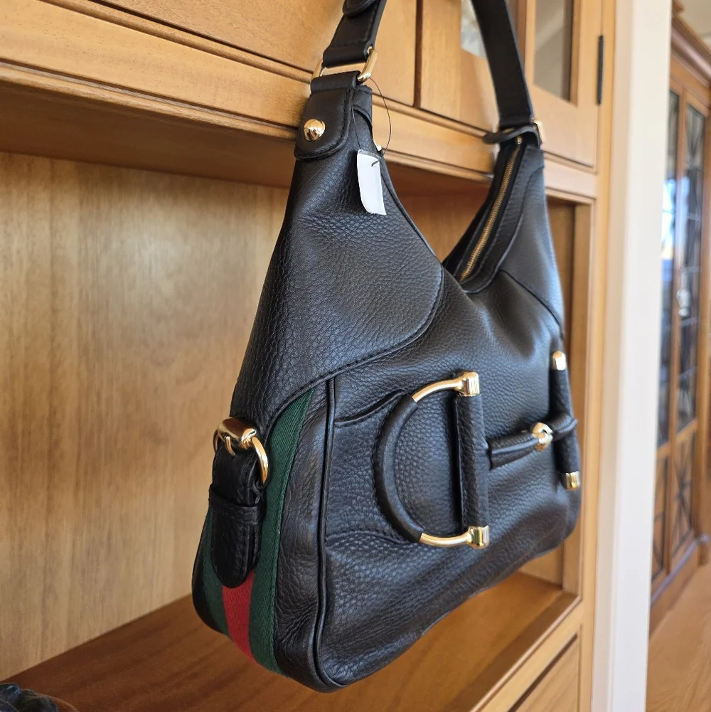Gucci Heritage Horsebit Web Hobo - Picture 11 of 16
